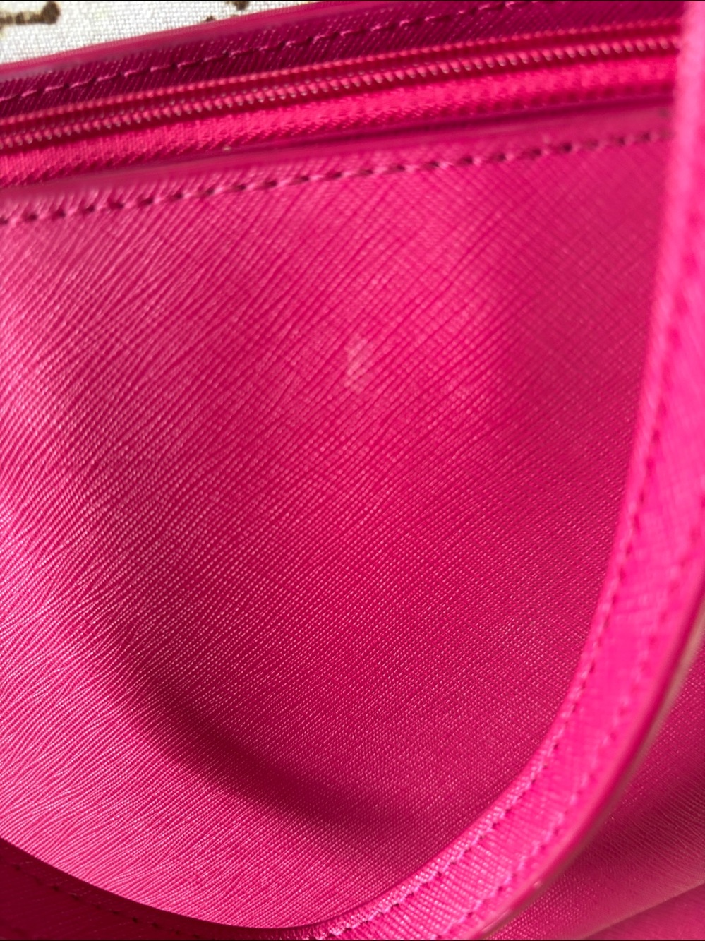 Tory Burch Bright Fuchsia Leather Tote - Picture 4 of 6